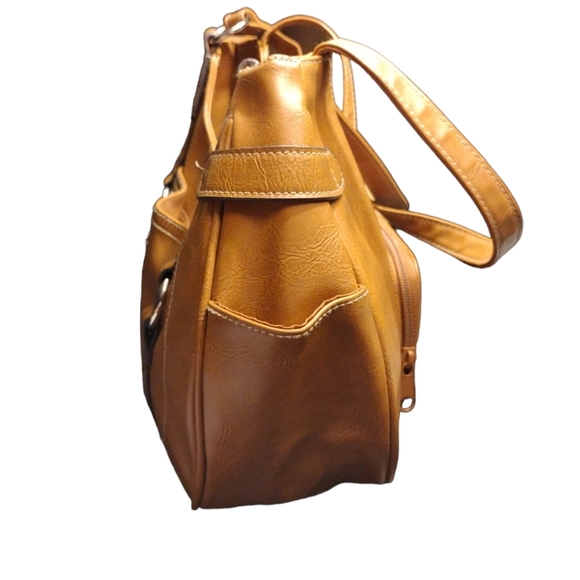 Treviso brown leather shoulder bag - Picture 2 of 8